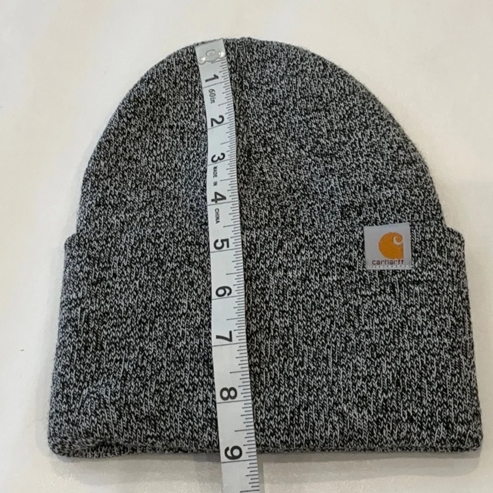 Carhartt Marled Black & White Cuffed Beanie